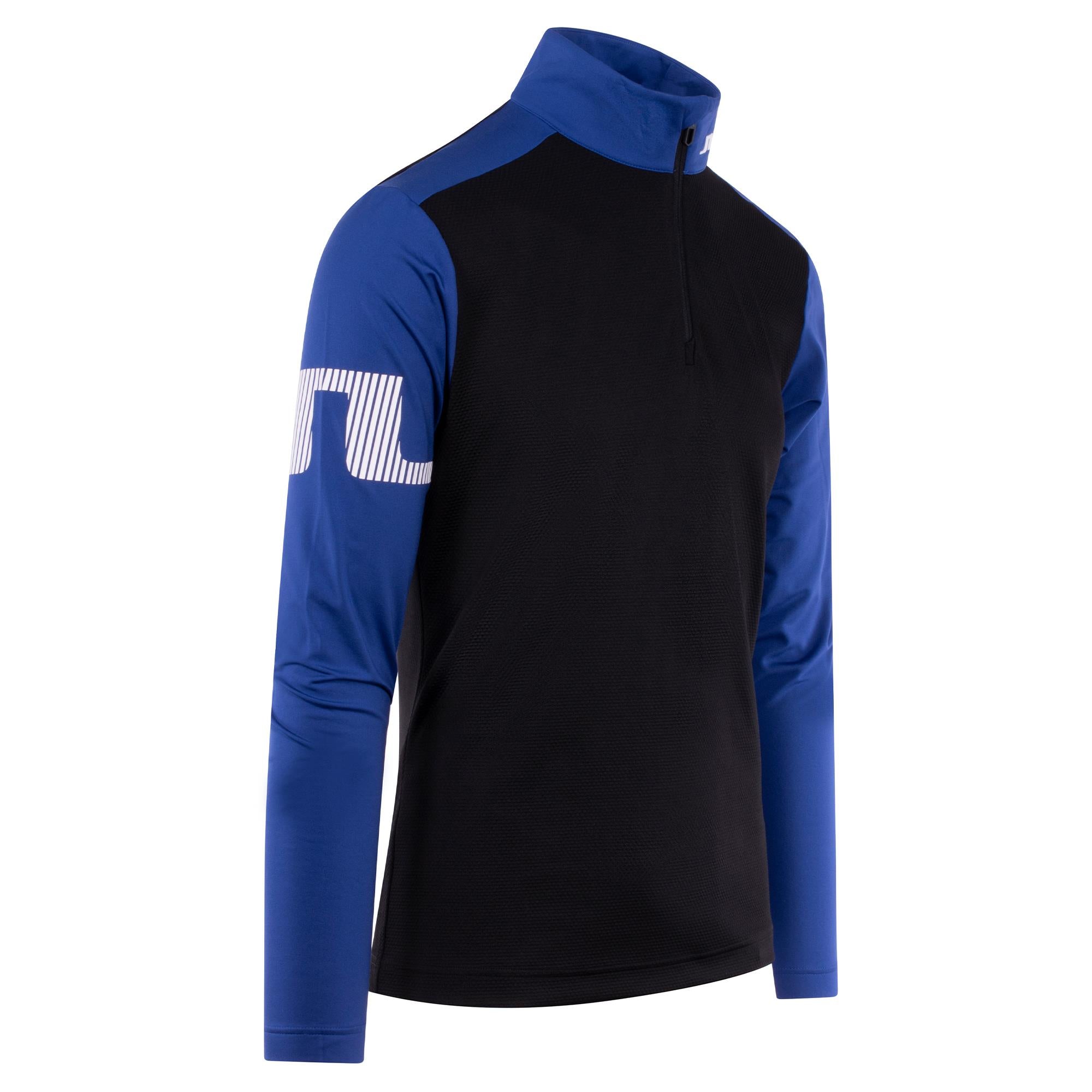 J Lindeberg Heath Strike Mens Golf Mid Layer Clematis Blue